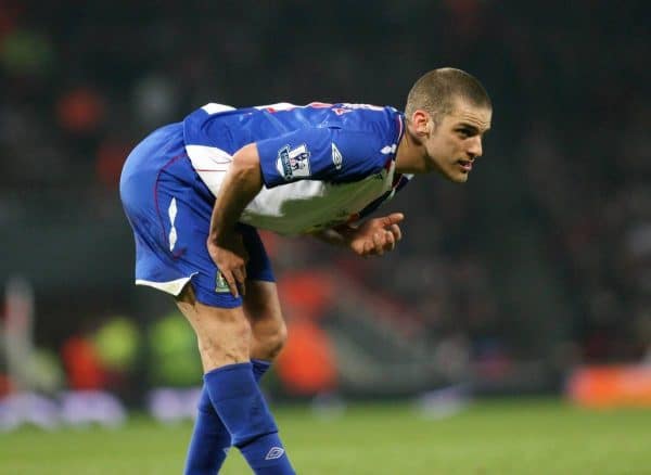 LONDON, ENGLAND - Monday, February 11, 2008: Blackburn Rovers's David Bentley in action against Arsenal during the Premiership match at The Emirates Stadium. (Photo by Chris Ratcliffe/Propaganda)