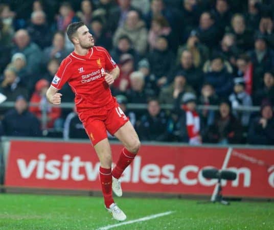 Swansea 0 1 Liverpool Fortunate Jordan Henderson Goal Earns Reds