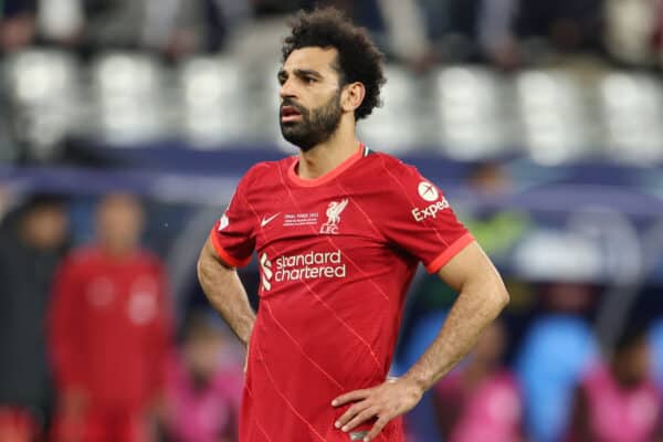 Salah, 2022 Champions League final (Photo by David Rawcliffe/Propaganda)