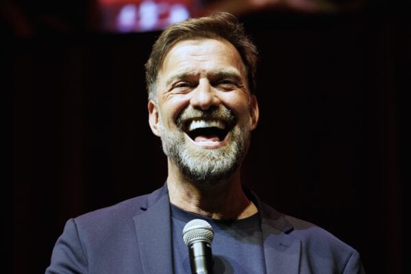 LIVERPOOL, ENGLAND - Monday, May 27, 2024:Jurgen Klopp during 'An Evening with Jürgen Klopp' an event at the Liverpool Arena celebrating Klopp's nine years as manager of Liverpool Football Club. (Photo by Ryan Brown/Propaganda)