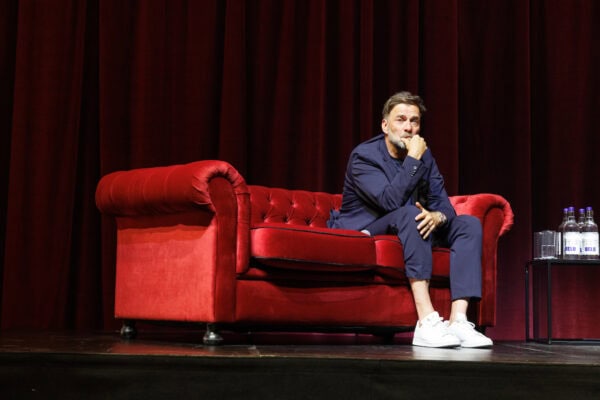 LIVERPOOL, ENGLAND - Monday, May 27, 2024:Jurgen Klopp during 'An Evening with Jürgen Klopp' an event at the Liverpool Arena celebrating Klopp's nine years as manager of Liverpool Football Club. (Photo by Ryan Brown/Propaganda)