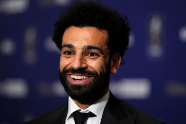 Mohamed Salah collected his FWA award on Thursday (John Walton/PA)