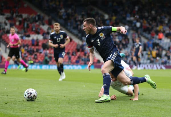 GLASGOW, SCOTLAND - JUNE 14: during the UEFA Euro 2020 Championship Group D match between Scotland v Czech Republic at Hampden Park on June 14, 2021 in Glasgow, Scotland. (Photo by Steve Bardens - UEFA/UEFA via Getty Images)