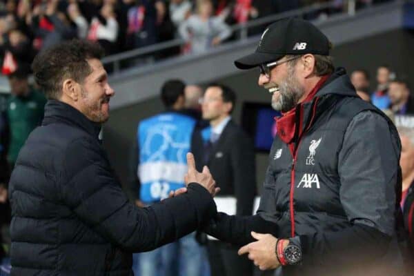 Klopp respects Atletico Madrid manager Diego Simeone’s tactics even if he does not like them (Nick Potts/PA)