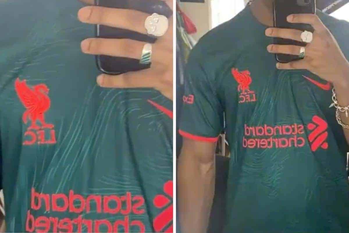 ASOS model may have just leaked Liverpools new third kit for 2022/23 - Liverpool FC