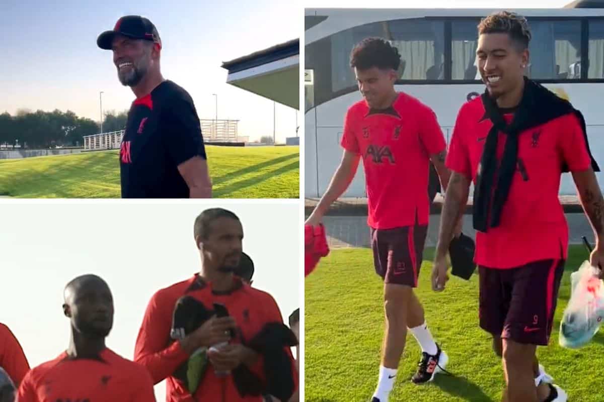 Luis Diaz & Naby Keita kembali beraksi saat skuat Liverpool memulai latihan di Dubai