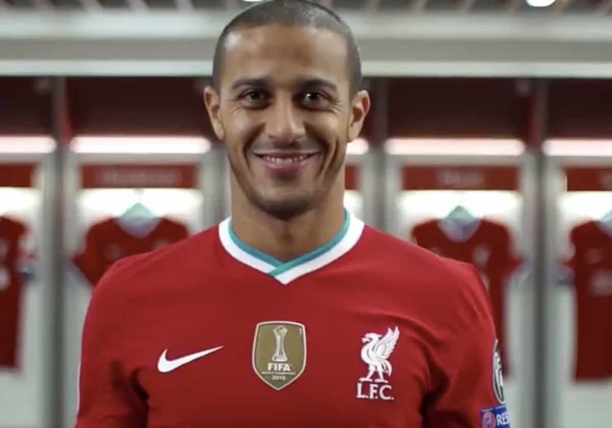 thiago jersey liverpool