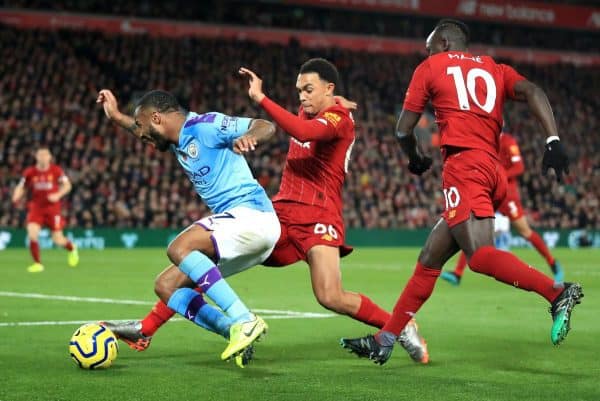 Manchester City’s match against Liverpool at the Etihad Stadium is one of five fixtures listed as being set to be played at a neutral venue at the request of the local force (Peter Byrne/PA)