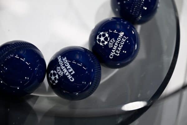 NYON, SWITZERLAND - AUGUST 5: A view of the draw balls ahead of the UEFA Champions League, 2024/25 Play-offs Round Draw at the UEFA Headquarters, The House of the European Football, on August 5, 2024 in Nyon, Switzerland (Photo by Kristian Skeie - UEFA/UEFA via Getty Images)