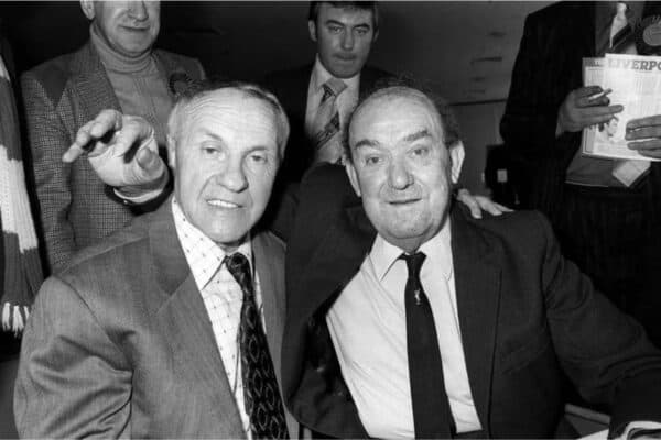 John Keith with Bill Shankly and Dixie Dean. 
Taken at the former Holiday Inn Hotel, Paradise Street, Liverpool on March 1, 1980 - the day Dixie Dean died at Goodison Park.