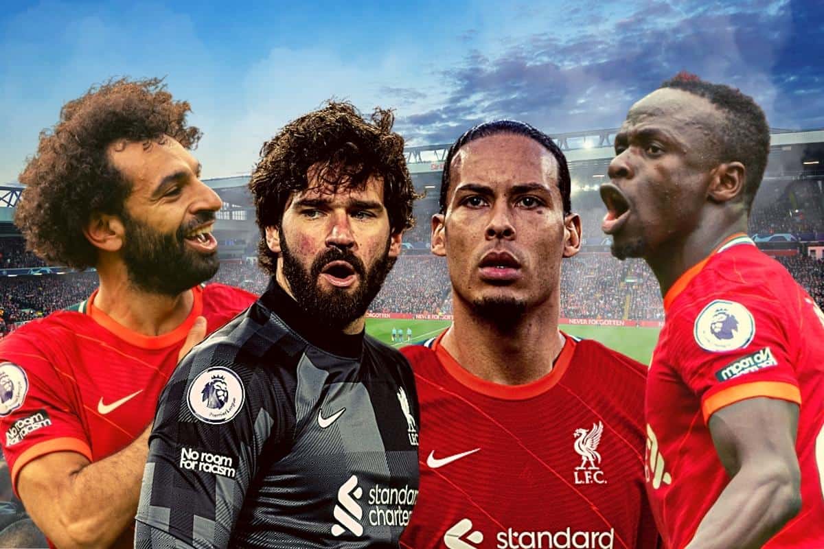 Liverpool FC - Mané, Salah, van Dijk, Thiago e Alisson