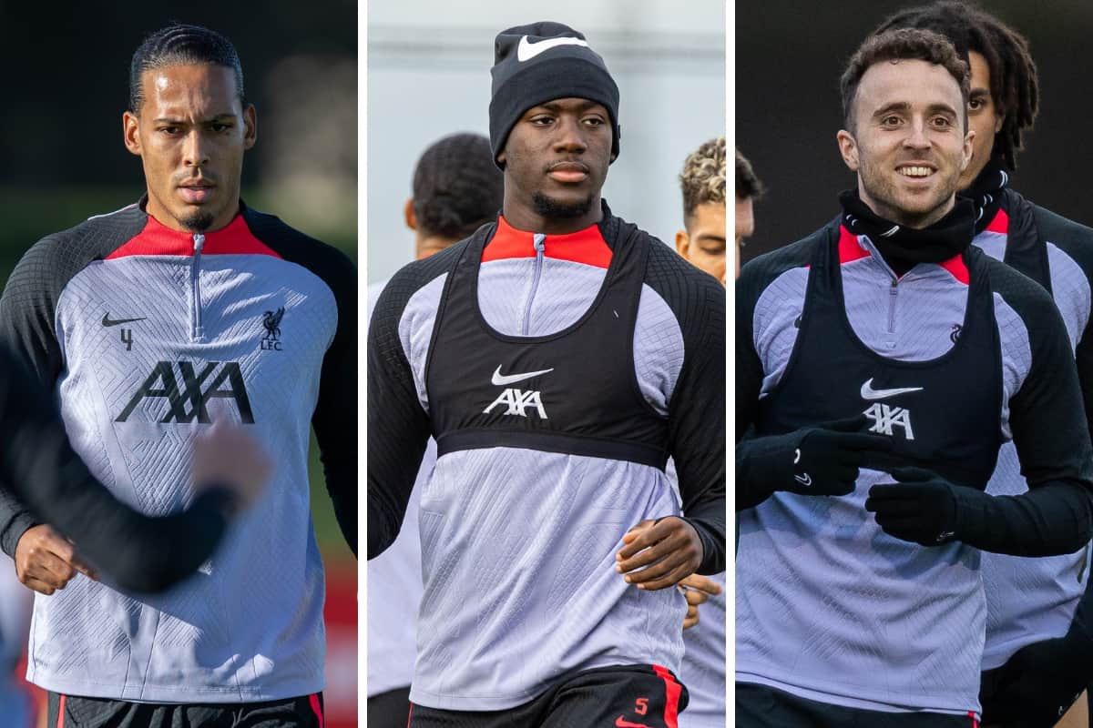 The likely reason Virgil van Dijk, Ibrahima Konate and Diogo Jota missed  training - Liverpool FC - This Is Anfield