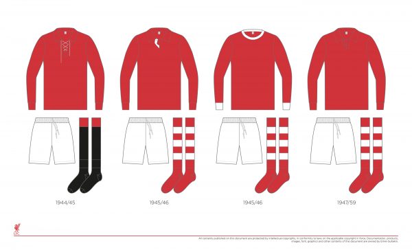 liverpool jersey through the years