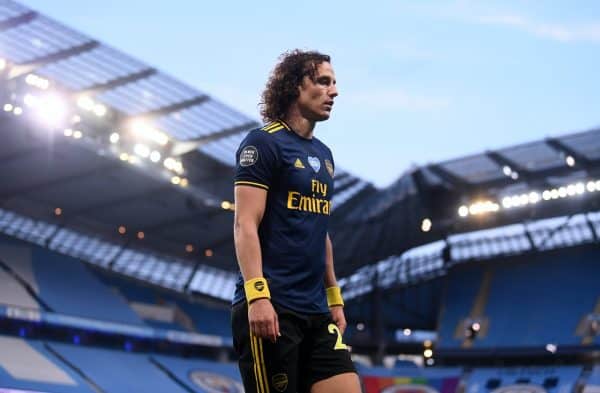 Arsenal defender David Luiz was sent off on a miserable night for Arsenal (Laurence Griffiths/NMC/PA)