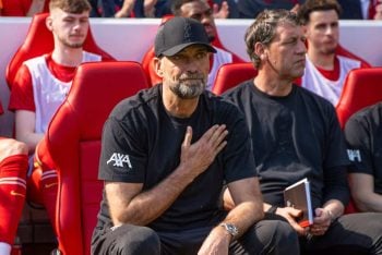 LIVERPOOL, ENGLAND - Saturday, May 18, 2024: Liverpool's manager Jürgen Klopp before the FA Premier League match between Liverpool FC and Wolverhampton Wanderers FC at Anfield. (Photo by David Rawcliffe/Propaganda)