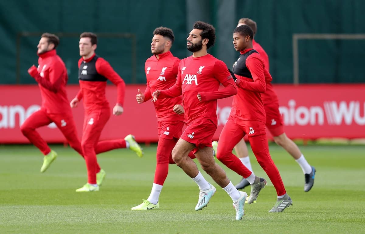Liverpool players, Melwood, training (Richard Sellers/PA)