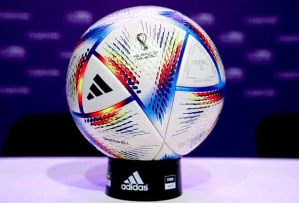 The Al Rihla ball for the World Cup finals is fitted with connected technology (Nick Potts/PA)