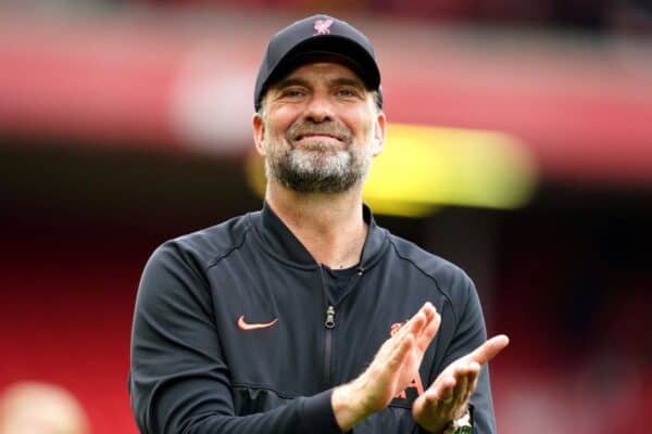 Jurgen Klopp congratulated champions Manchester City afterwards (Peter Byrne/PA)