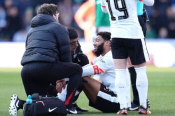 Joe Gomez injury vs. Plymouth 09.02.2025