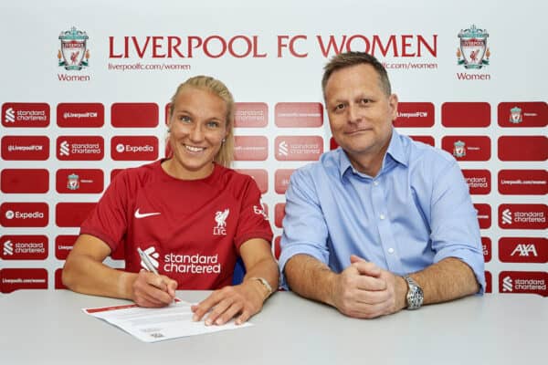 Liverpool FC Women sign Emma Koivisto at Solar Campus, 15/06/22.  Photo: Nick Taylor/LFC