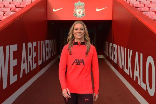 Former Liverpool captain Gemma Bonner will return to the Reds in 2023 (Photo by LFC Foundation/Getty Images)