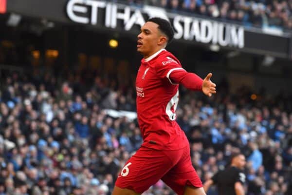 Trent Alexander-Arnold impressed against Manchester City (Rui Vieira/AP)