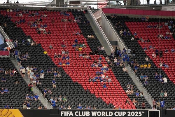A sparse crowd watched Chelsea’s Club World Cup opener against Los Angeles FC on Monday (Mike Stewart/AP)