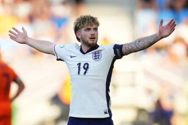 Harvey Elliott sent England into the Under-21s European Championship (Petr David Josek/AP)