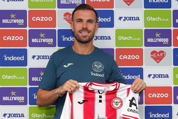 Provided by Brentford FC. Brentford complete the signing of Jordan Henderson, with the England international joining the club on a free transfer after departing Ajax this summer. Issue date: Tuesday July 15, 2025.
