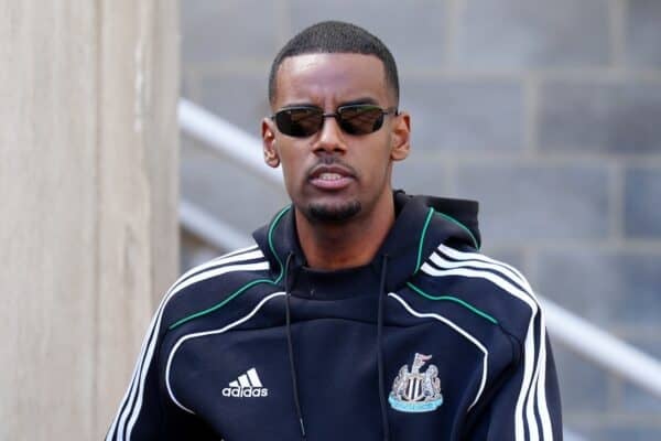 Newcastle United's Alexander Isak arrives ahead of the Premier League match at St. James' Park, Newcastle upon Tyne. Picture date: Sunday May 25, 2025.