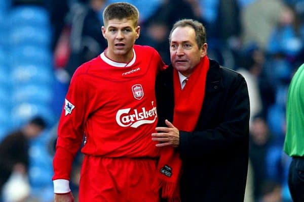 Steven Gerrard and Gerard Houllier