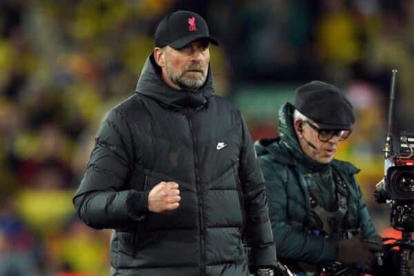 Liverpool manager Jurgen Klopp insists their Champions League semi-final is far from over despite their 2-0 first-leg lead over Villarreal (Peter Byrne/PA)