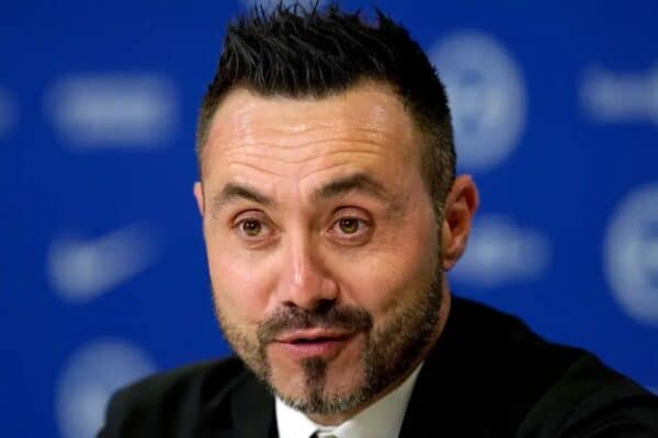 New Brighton and Hove Albion manager Roberto De Zerbi during the press conference at the American Express Elite Football Performance Centre, Brighton. Picture date: Tuesday September 20, 2022. Gareth Fuller/PA Wire/PA Images