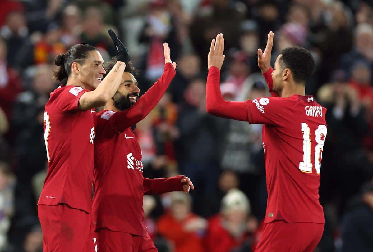 Gakpo, Salah, Nunez (Image: REUTERS / Alamy Stock Photo)