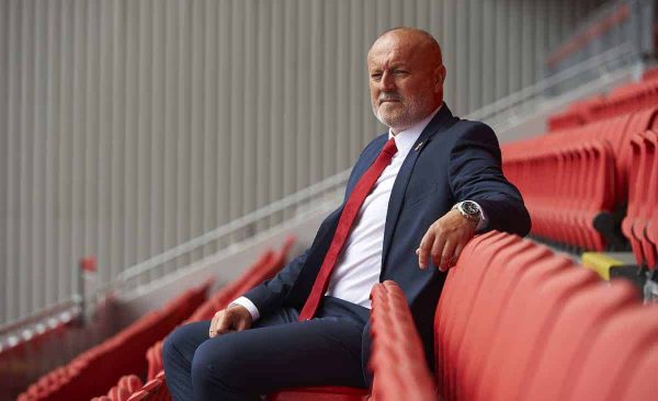 Neil Redfearn signs for Liverpool Ladies, Anfield, 08/06/18. Photo: Nick Taylor/LFC