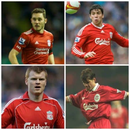 Fabio Aurelio, Emiliano Insua, John Arne Riise, Stig Inge Bjornebye