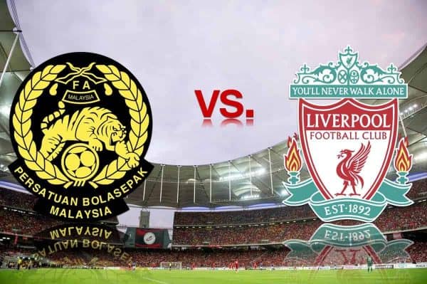 KUALA LUMPUR, MALAYSIA - Saturday, July 16, 2011: Liverpool take on a Malaysia XI in front of 80,000 spectators at the National Stadium Bukit Jalil in Kuala Lumpur on day six of the club's Asia Tour. (Photo by David Rawcliffe/Propaganda)