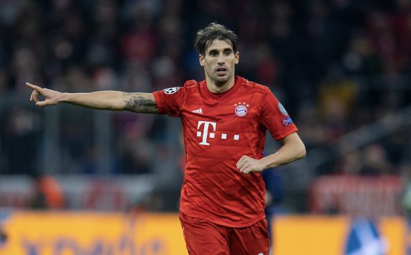 MUNICH, GERMANY - Wednesday, December 11, 2019: Bayern Munich's Javi Marti?nez during the final UEFA Champions League Group B match between FC Bayern München and Tottenham Hotspur FC at the Allianz Arena. (Pic by David Rawcliffe/Propaganda)