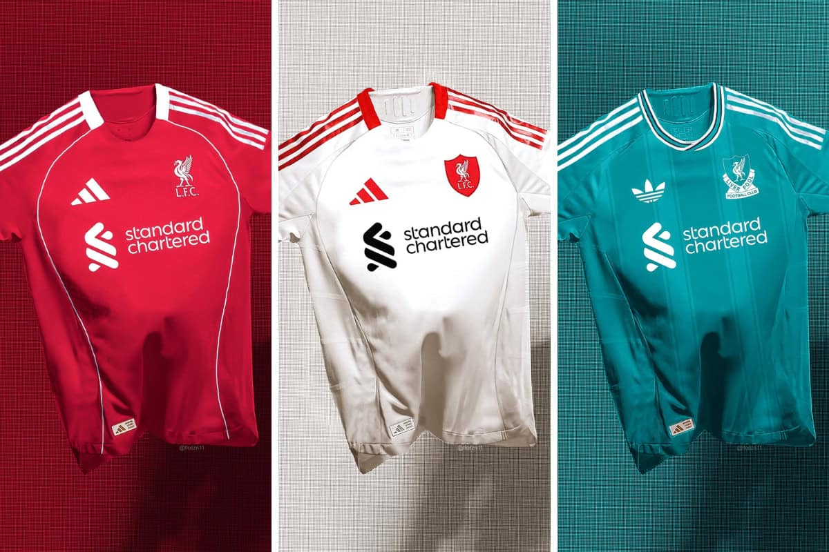Liverpool FC kit leak Different crest on every Adidas shirt for 2025/26 Liverpool FC This