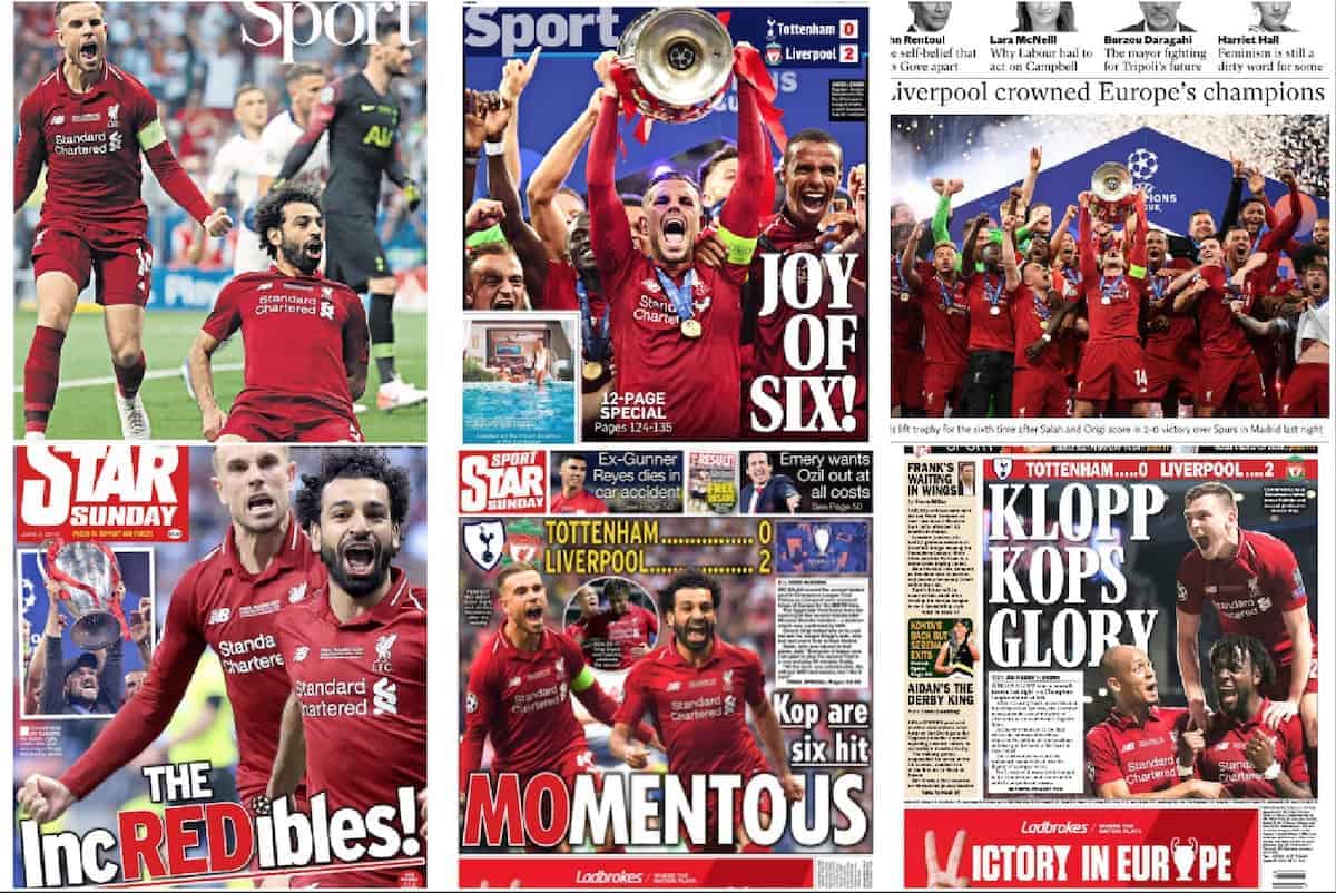 Liverpool crowned kings of Europe for sixth time after beating Spurs