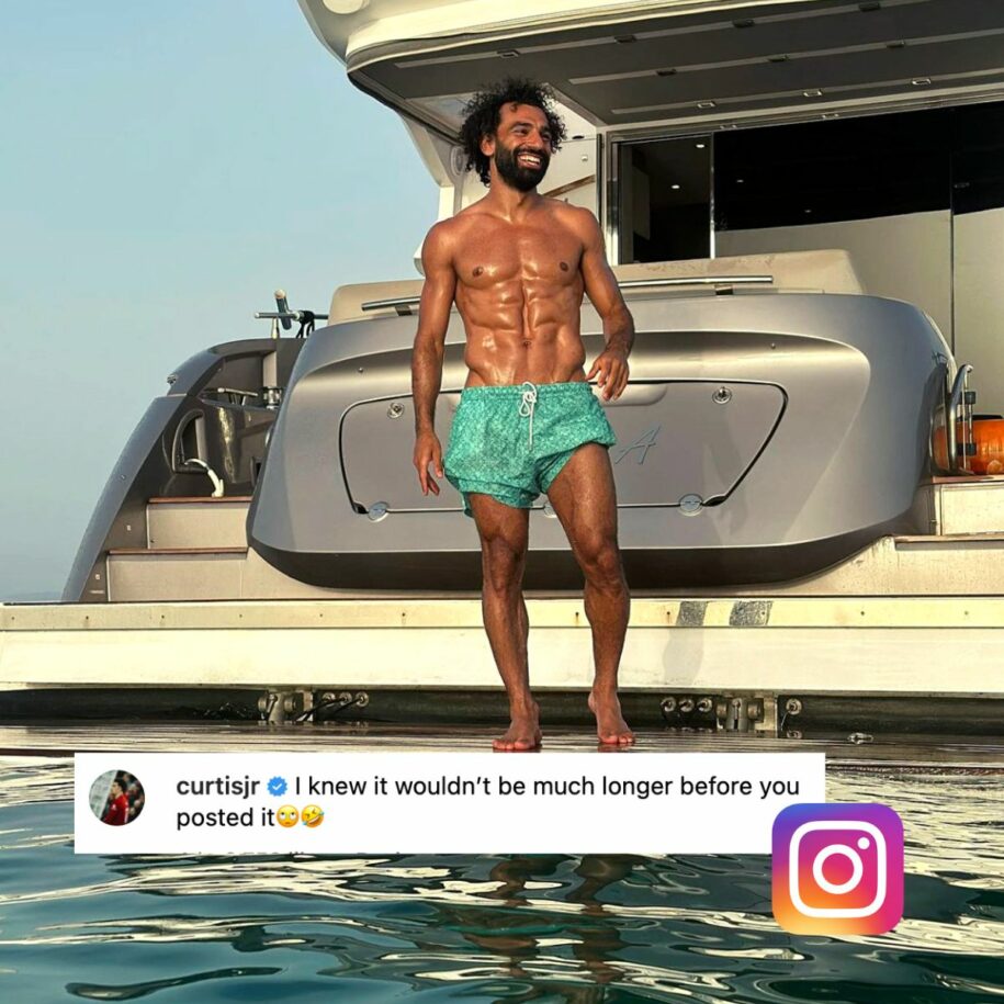Mo Salah posts the 'inevitable' holiday snap Jones' reply is
